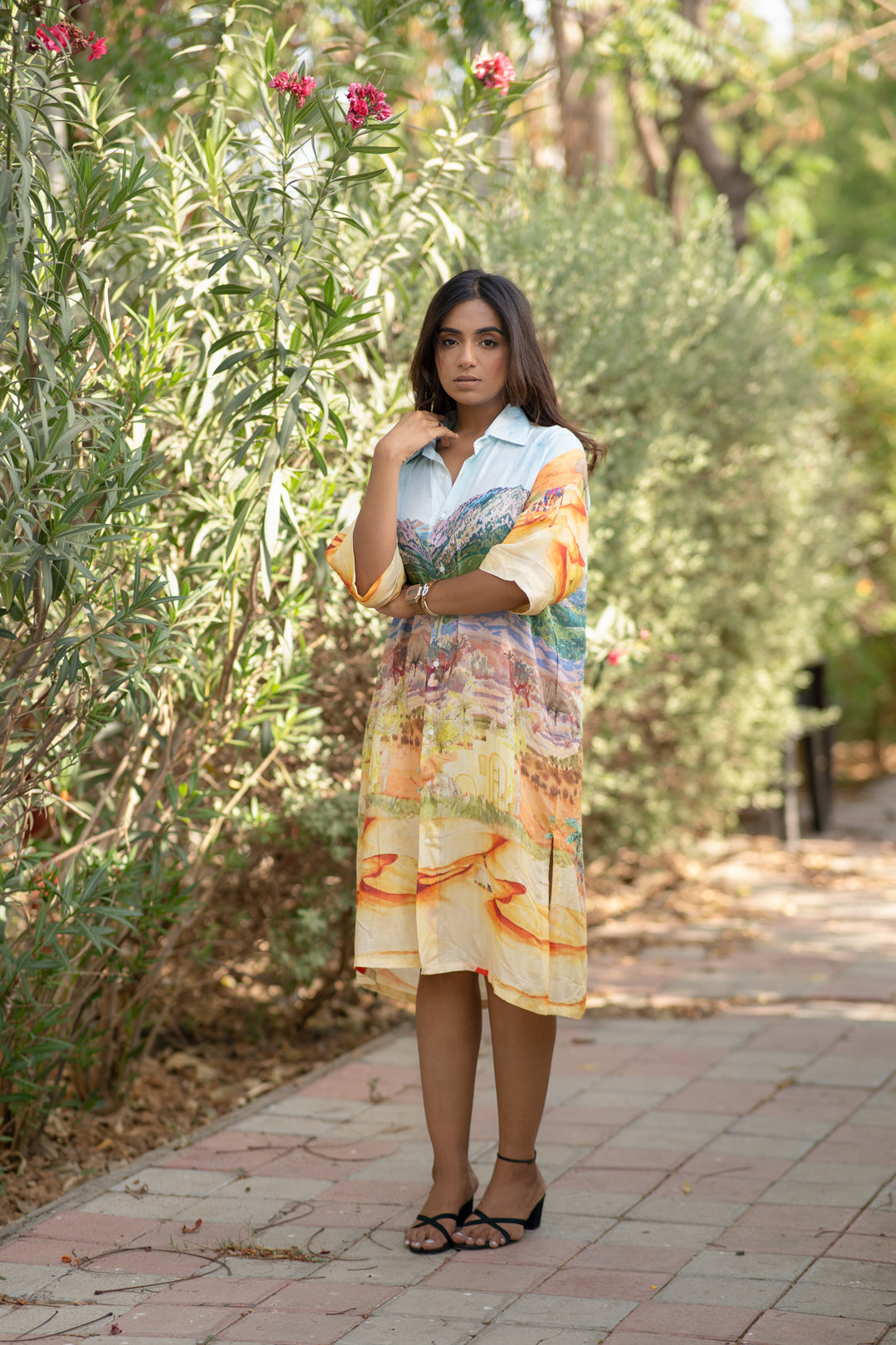 Desert shirt dress
