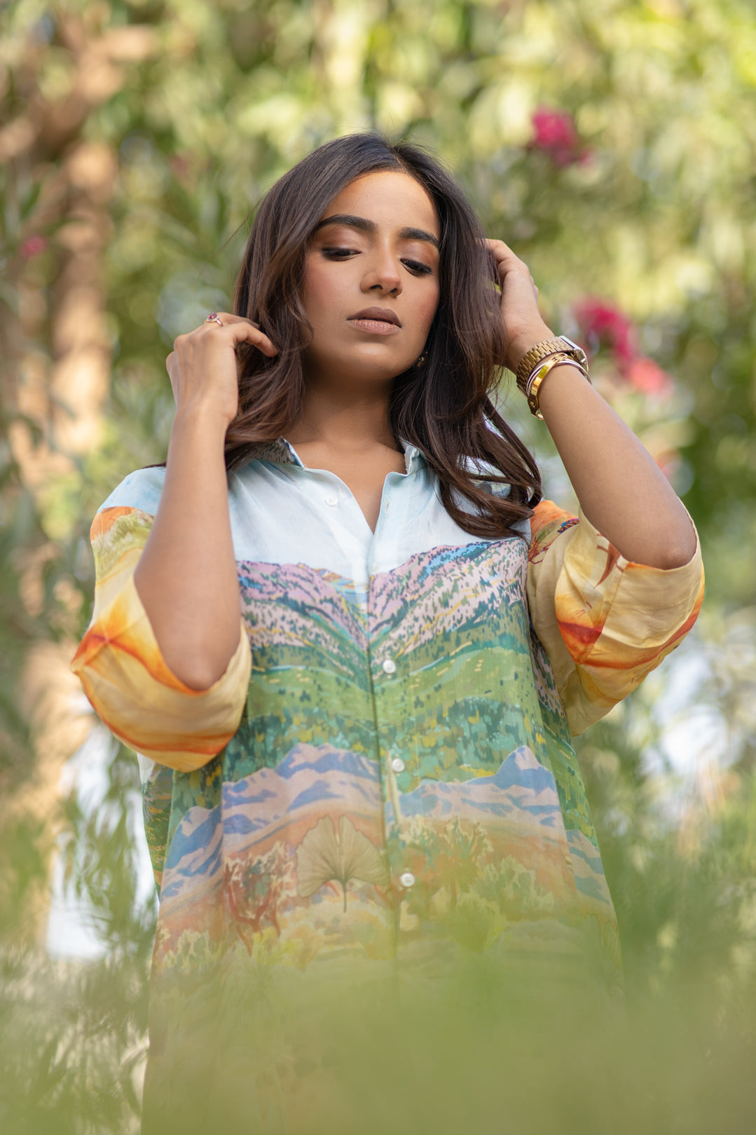 Desert shirt dress