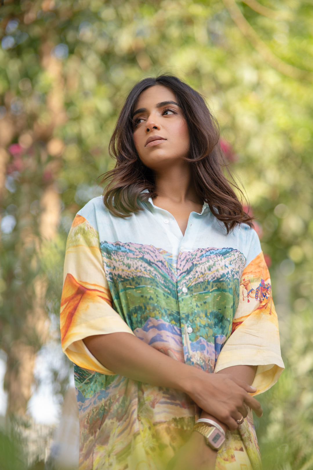 Desert shirt dress