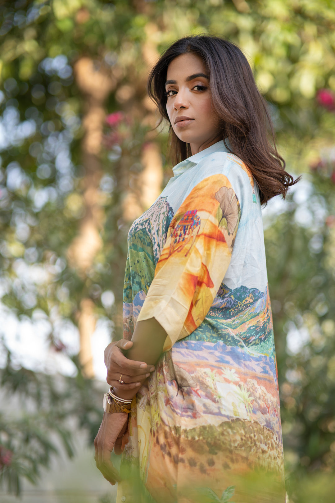 Desert shirt dress