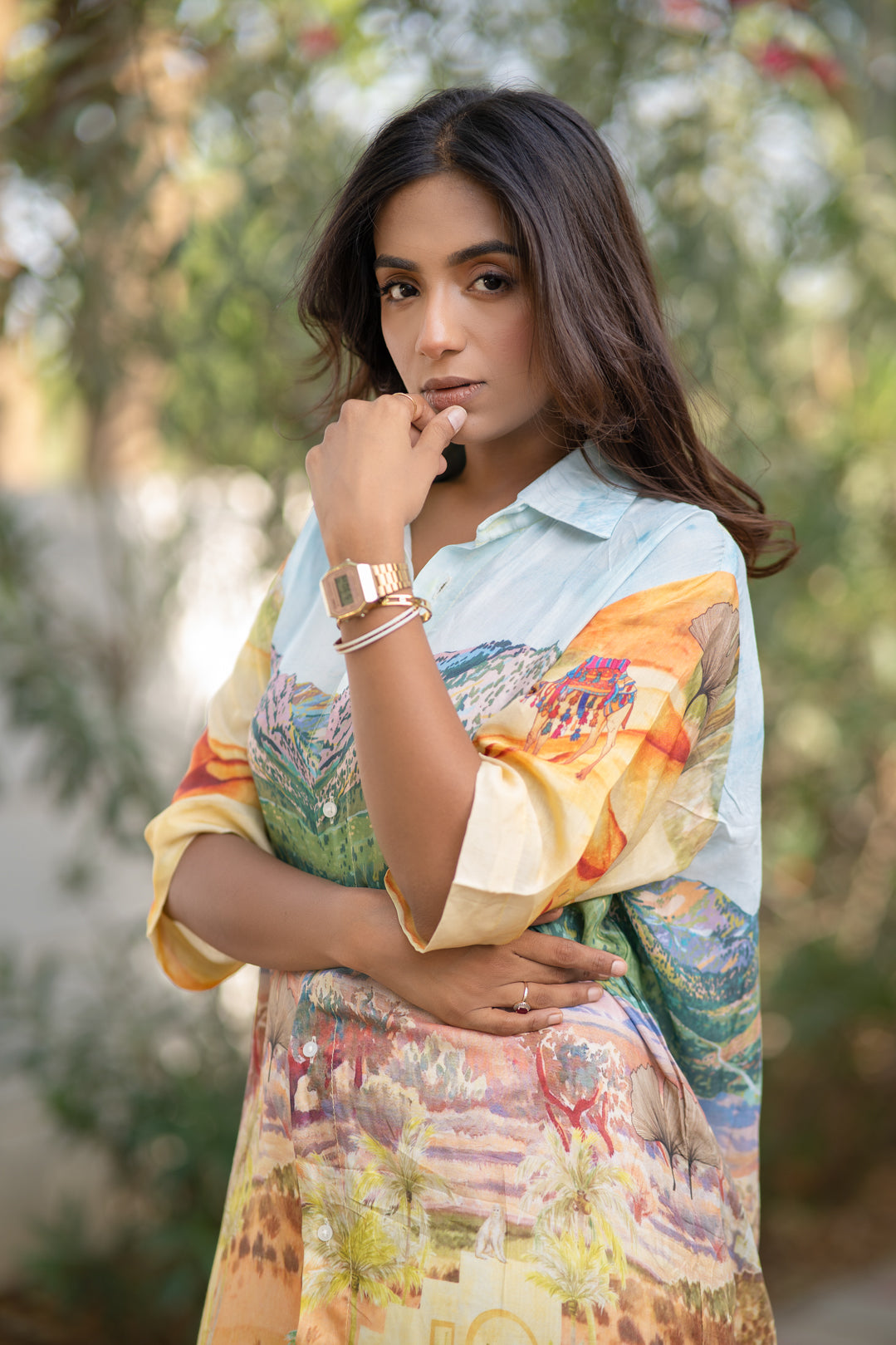 Desert shirt dress