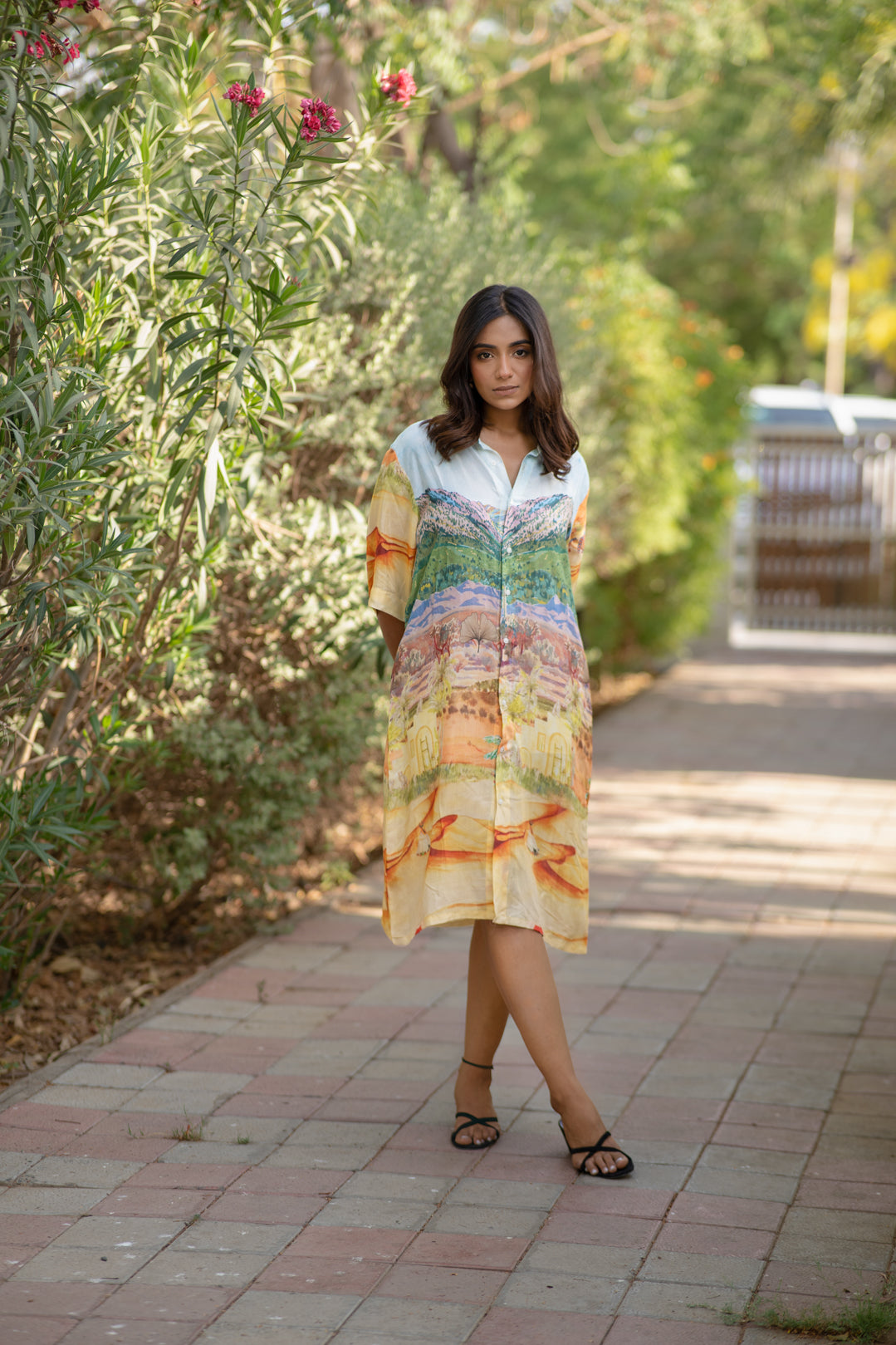 Desert shirt dress