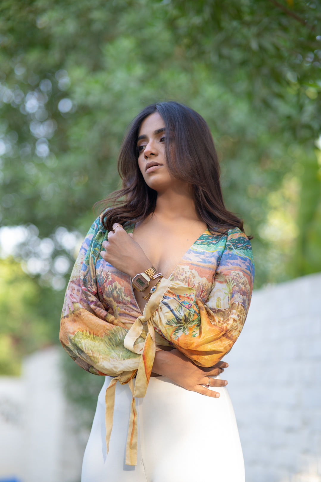 DESERT Plunge Wrap-around Top