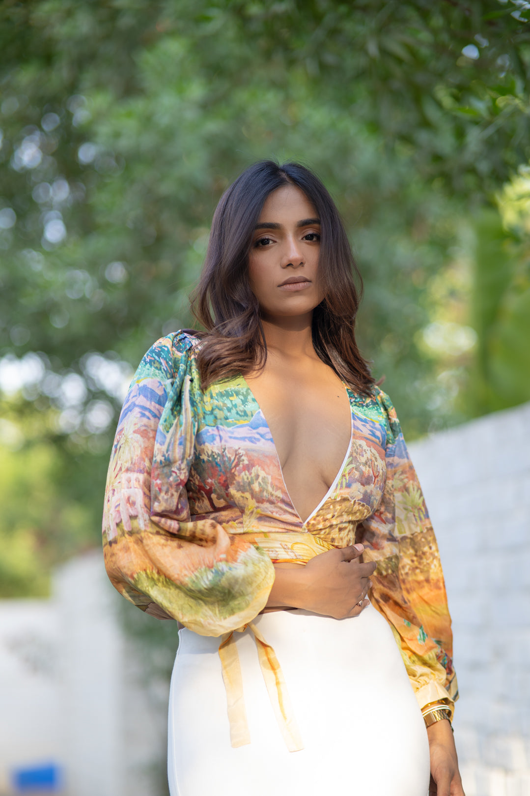 DESERT Plunge Wrap-around Top