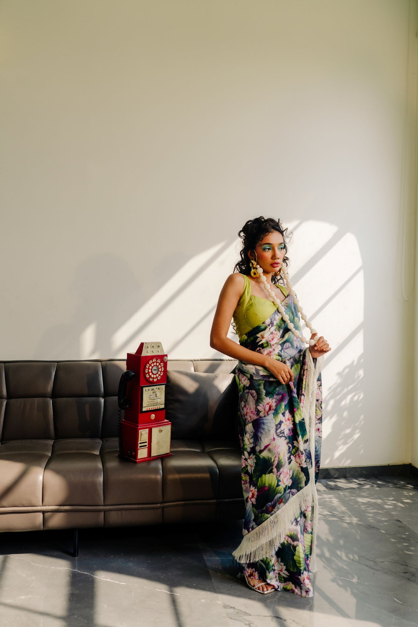 Lotus Symphony - Modal Silk Elegance Saree