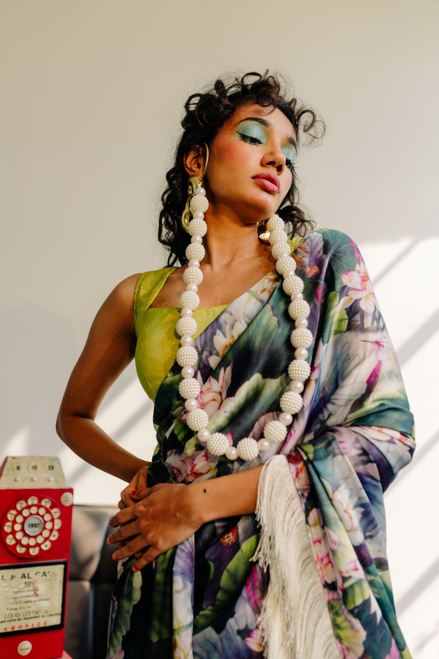 Lotus Symphony - Modal Silk Elegance Saree