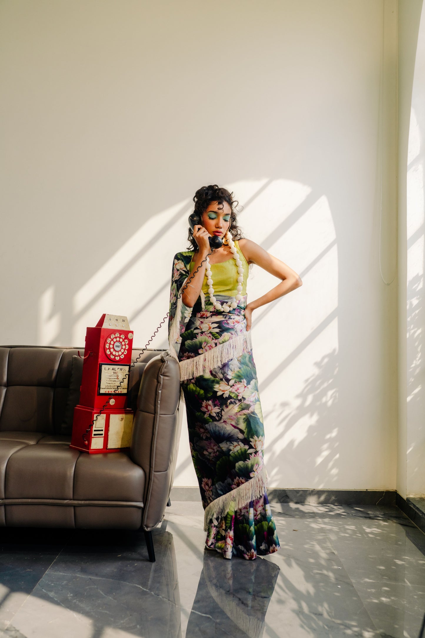 Lotus Symphony - Modal Silk Elegance Saree