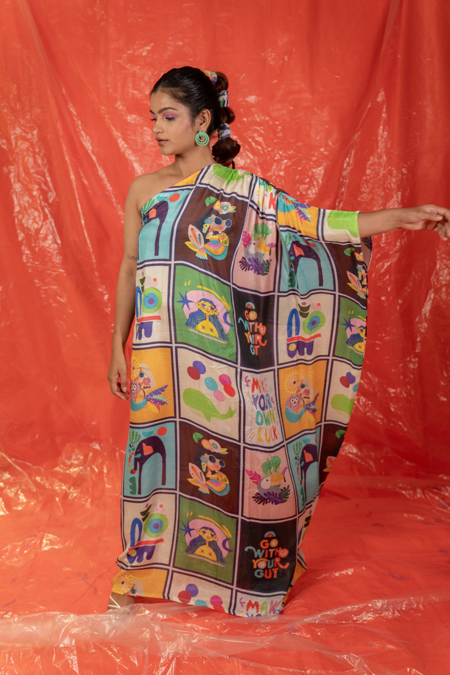 MAKE YOUR OWN LUCK KAFTAN DRESS