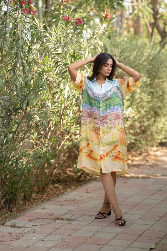 Desert shirt dress