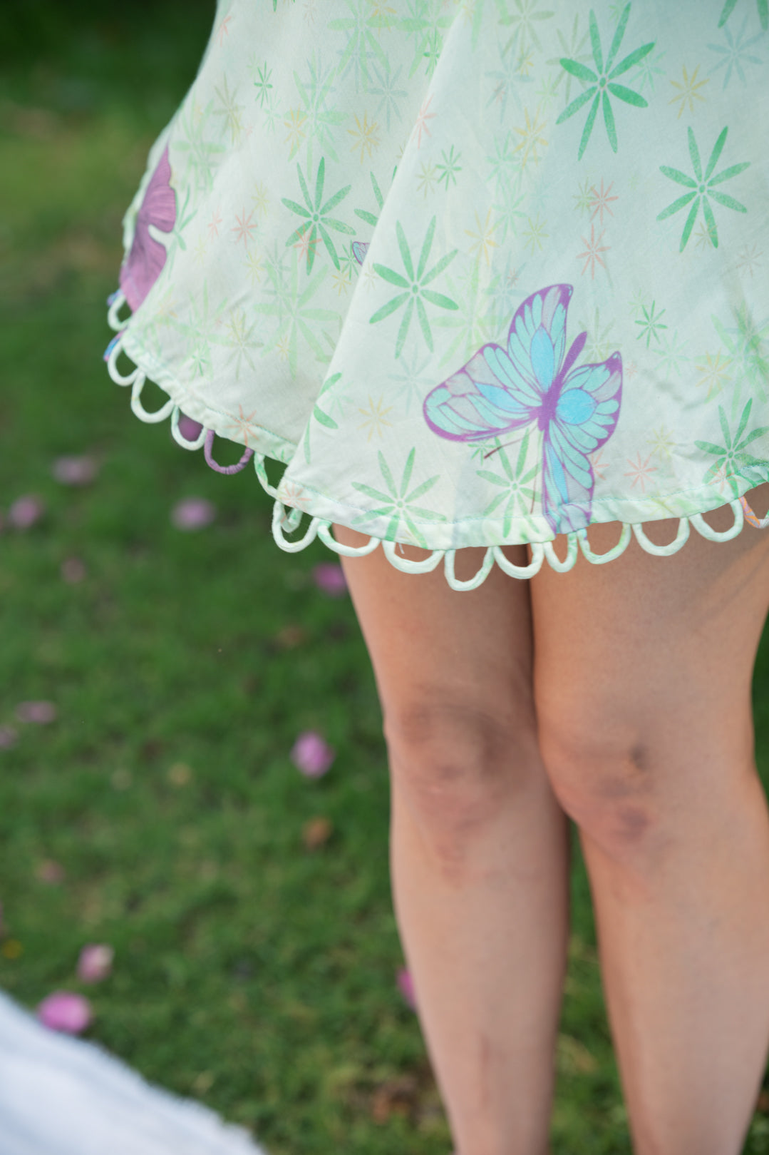 HUMMING GINGKO SPAGHETTI DRESS